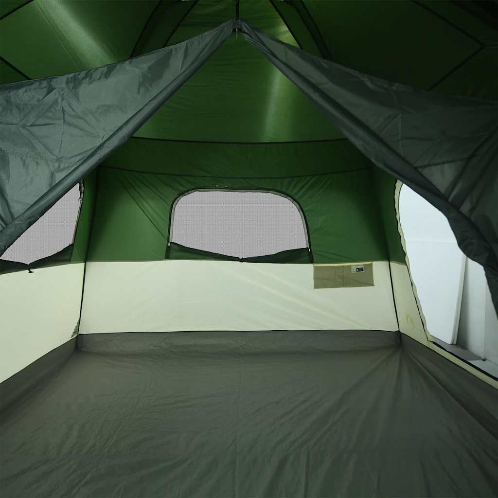 Family Tent Cabin 8-Person Green Waterproof