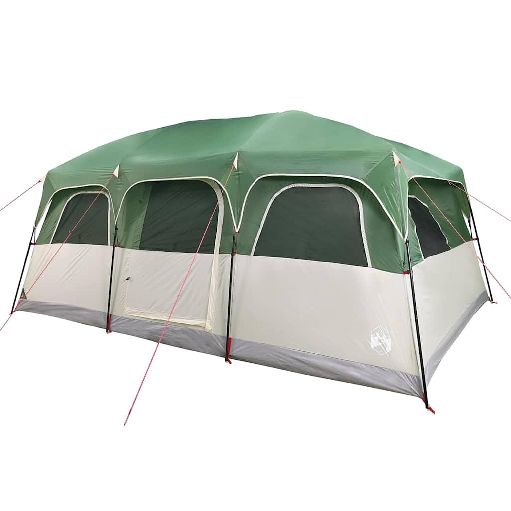 Family Tent Cabin 10-Person Green Waterproof