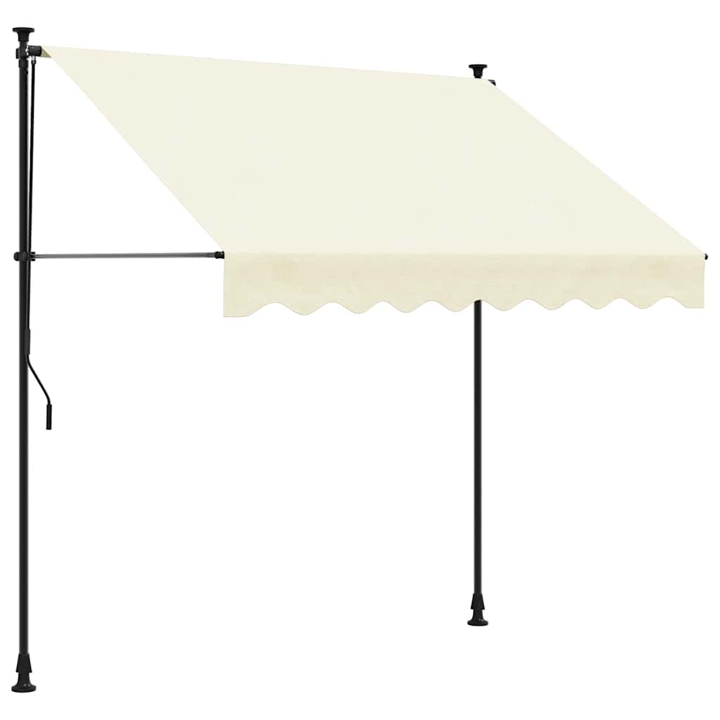 Manual Retractable Awning Cream