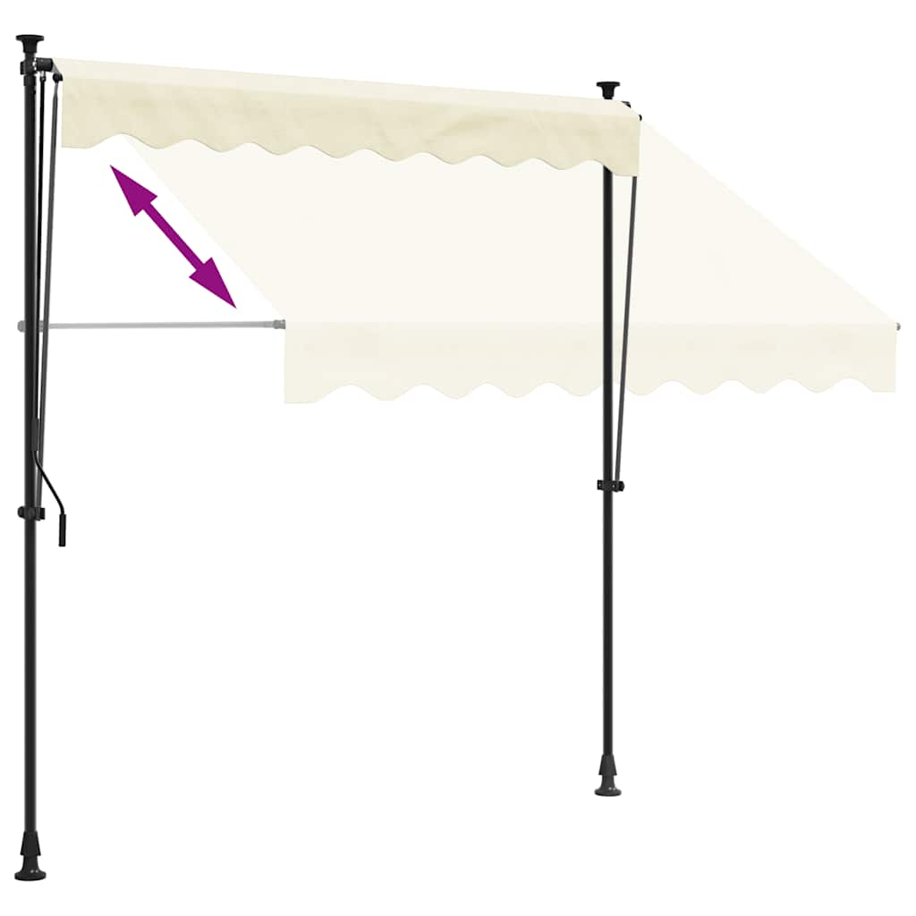 Manual Retractable Awning Cream
