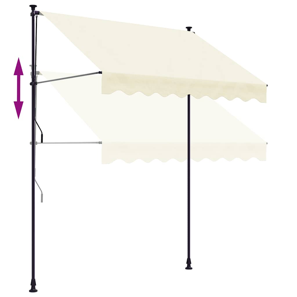 Manual Retractable Awning Cream