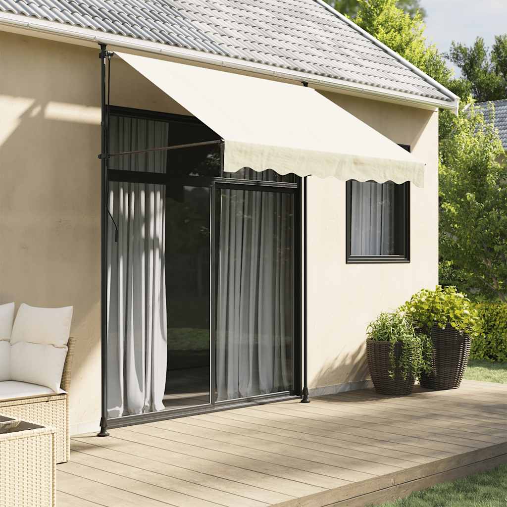 Manual Retractable Awning Cream