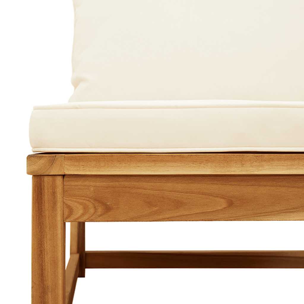 4 Piece Garden Lounge Set with Cushions Solid Wood Acacia