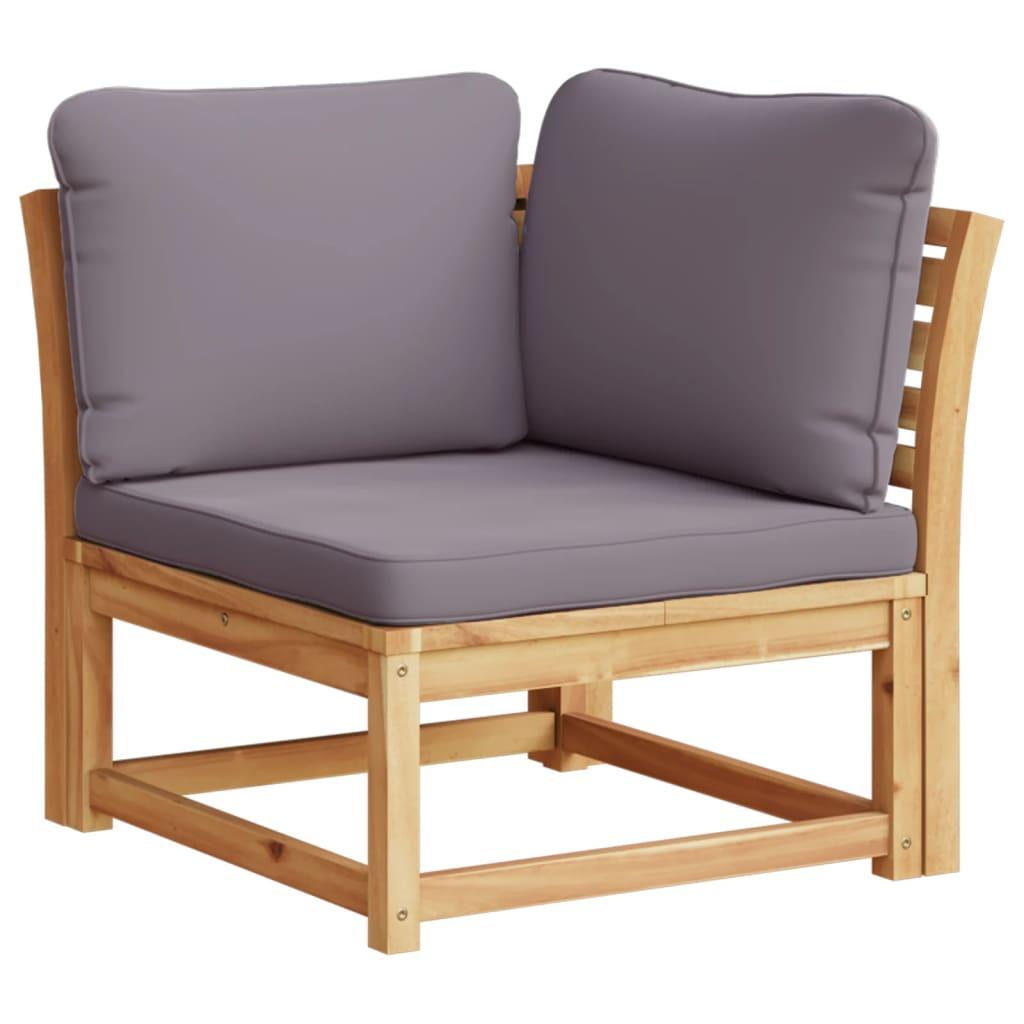 3 Piece Garden Lounge Set with Cushions Solid Wood Acacia