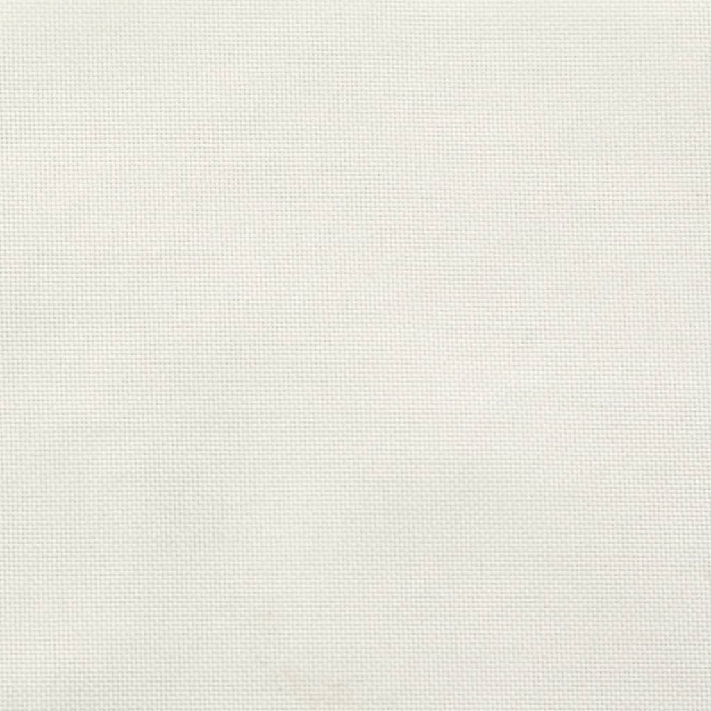 Highback Chair Cushions 4 pcs Melange Cream 120x50x7 cm Fabric