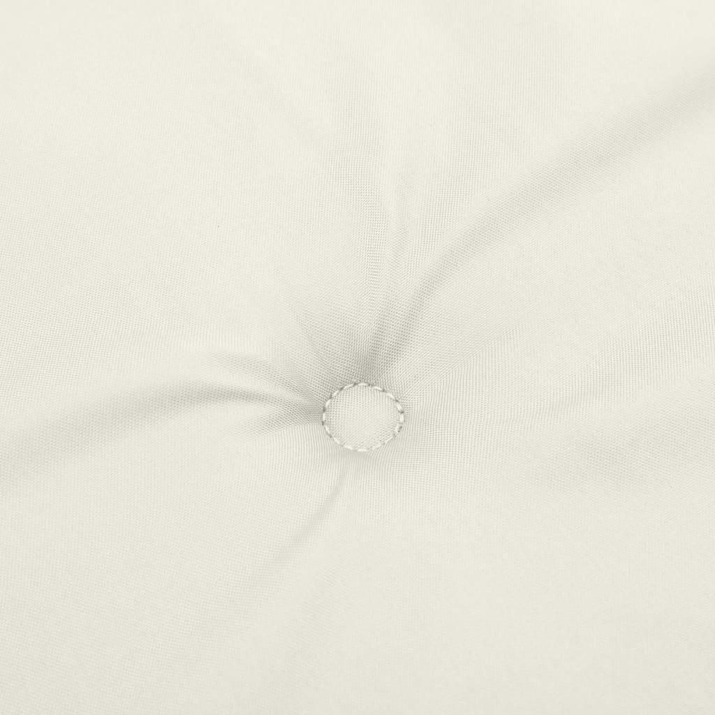 Lowback Chair Cushions 6 pcs Melange Cream 100x50x4 cm Fabric