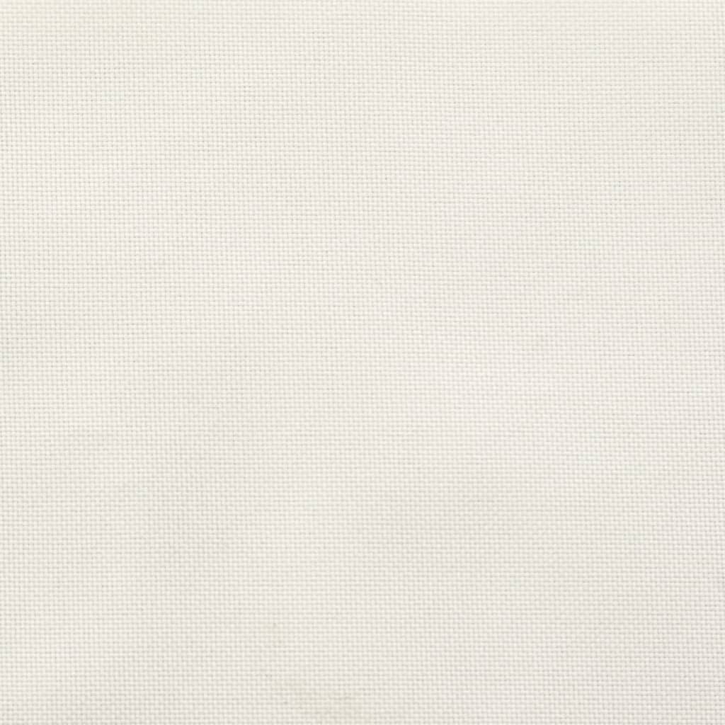 Lowback Chair Cushions 6 pcs Melange Cream 100x50x4 cm Fabric