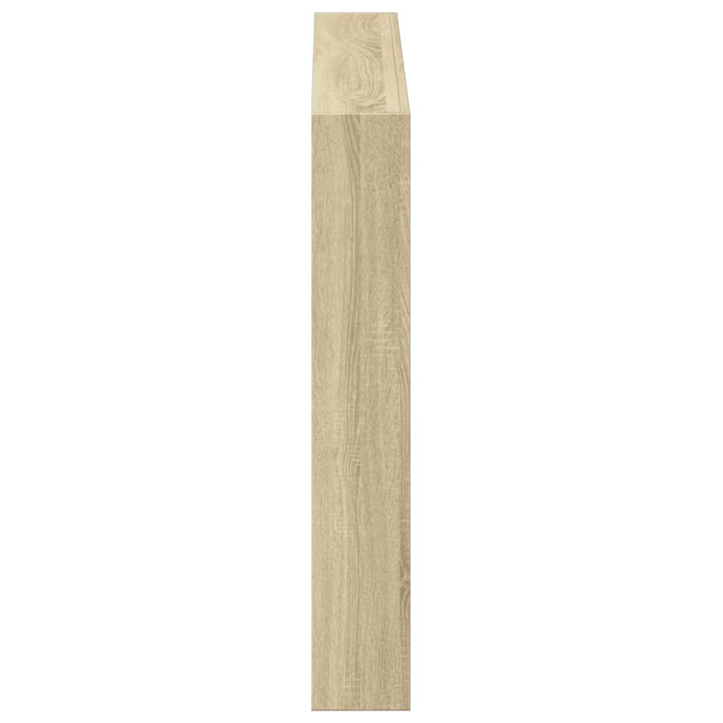 Headboard Cabinet with LED Sonoma Oak 120 cm