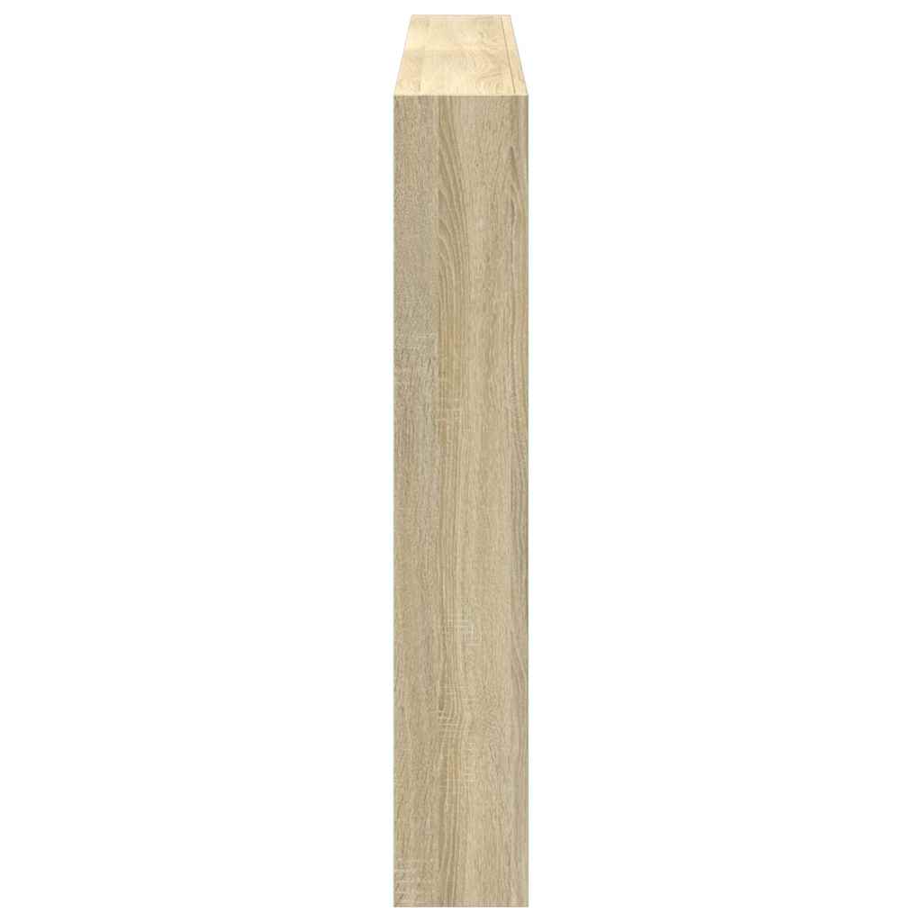Headboard Cabinet with LED Sonoma Oak 160 cm