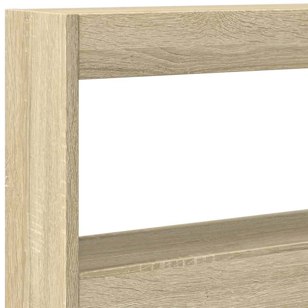 Headboard Cabinet with LED Sonoma Oak 180 cm