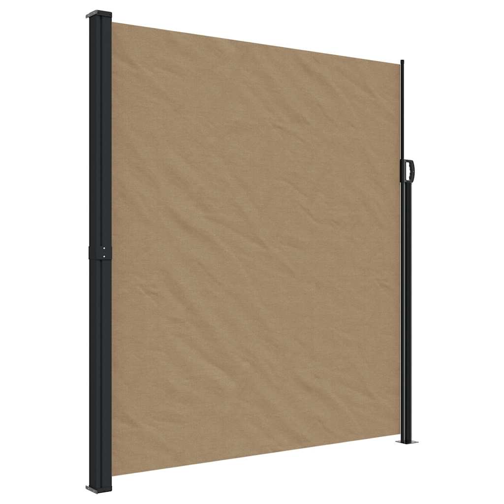 Retractable Side Awning Taupe 220x500 cm