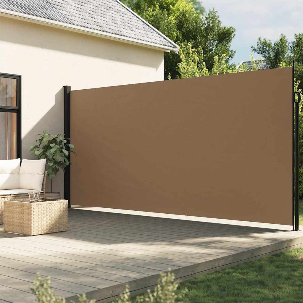 Retractable Side Awning Taupe 220x500 cm