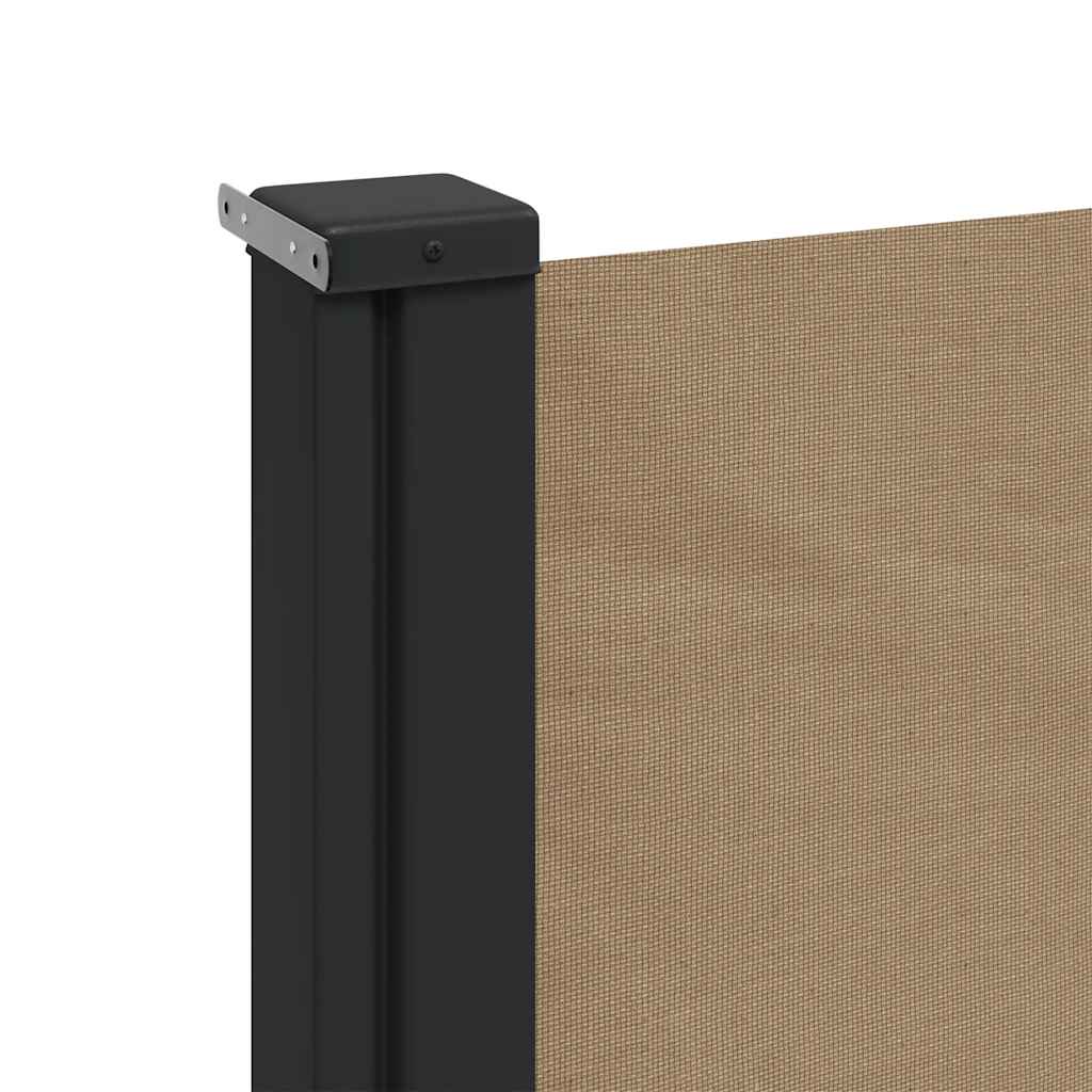 Retractable Side Awning Taupe 180x600 cm