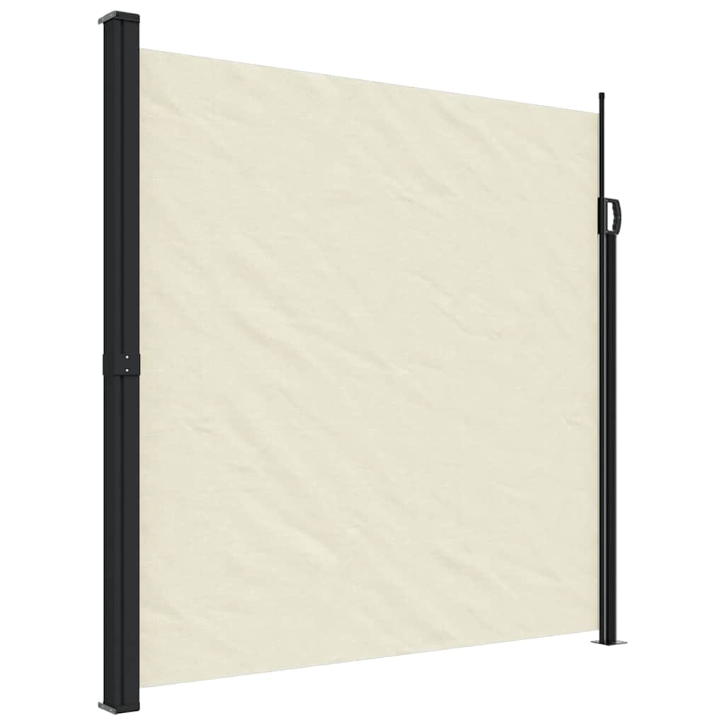 Retractable Side Awning Cream 200x600 cm