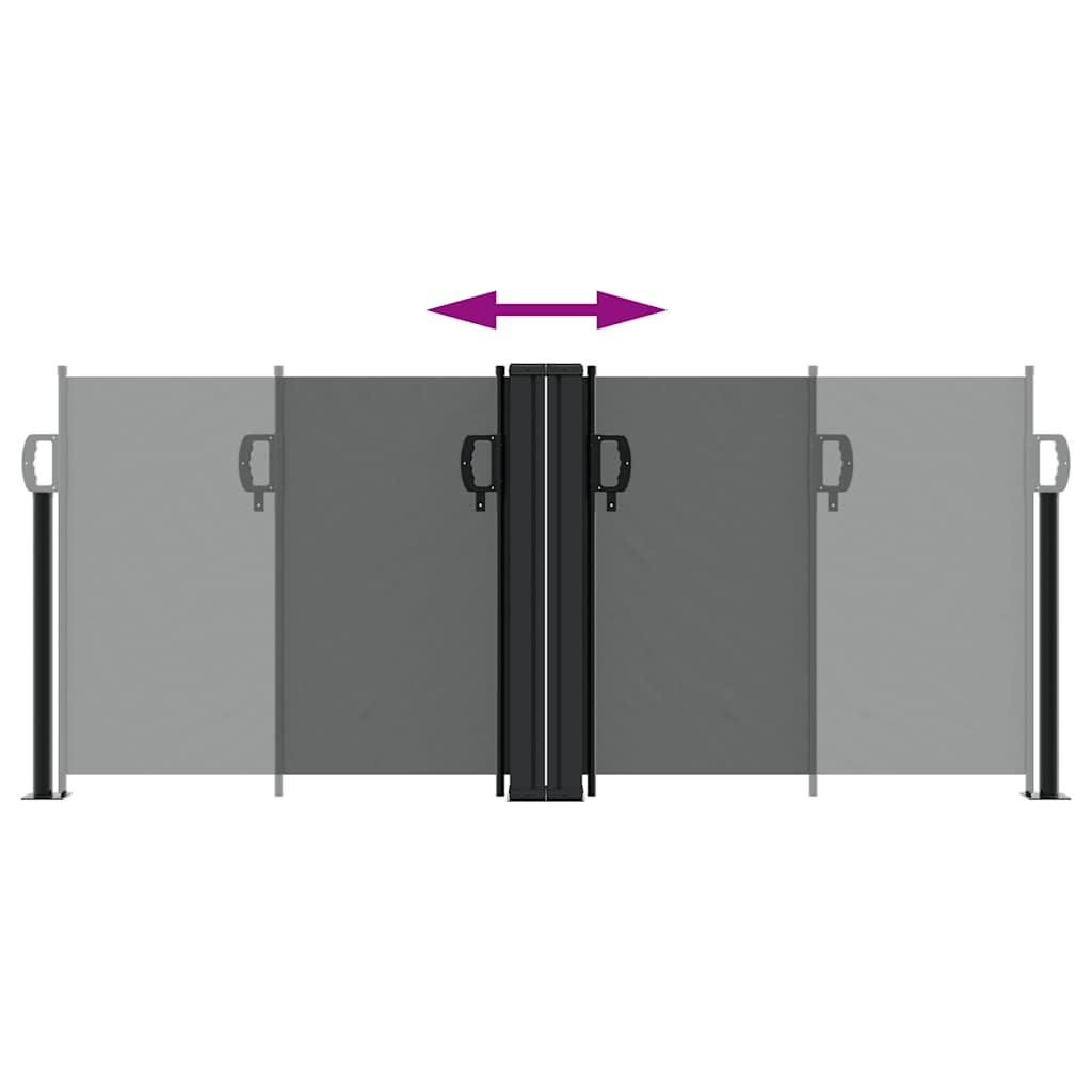 Retractable Side Awning Anthracite 100x1000 cm