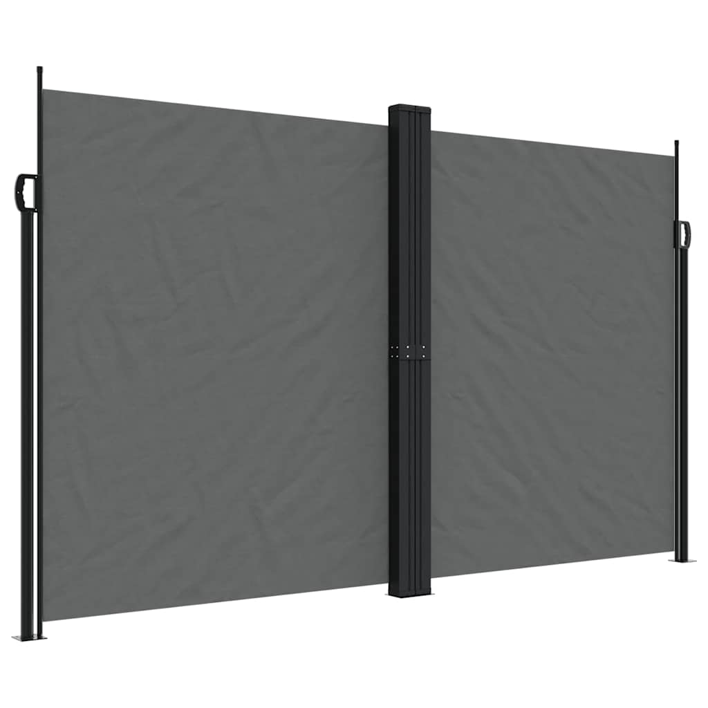 Retractable Side Awning Anthracite 200x1000 cm
