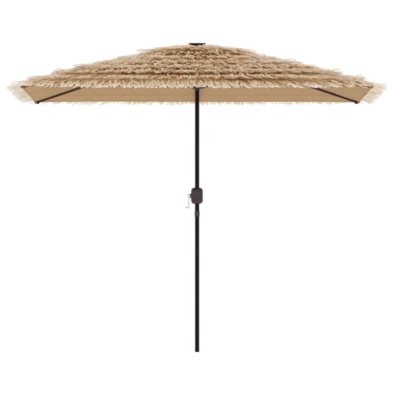 Garden Parasol with Steel Pole Brown 300x200x250 cm