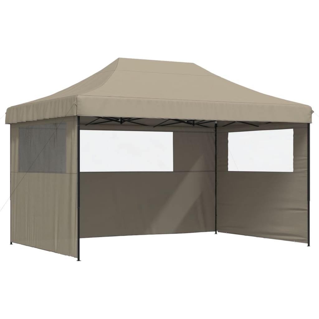 Party Tent 440 x 292 x 315 cm Taupe with Black Frame