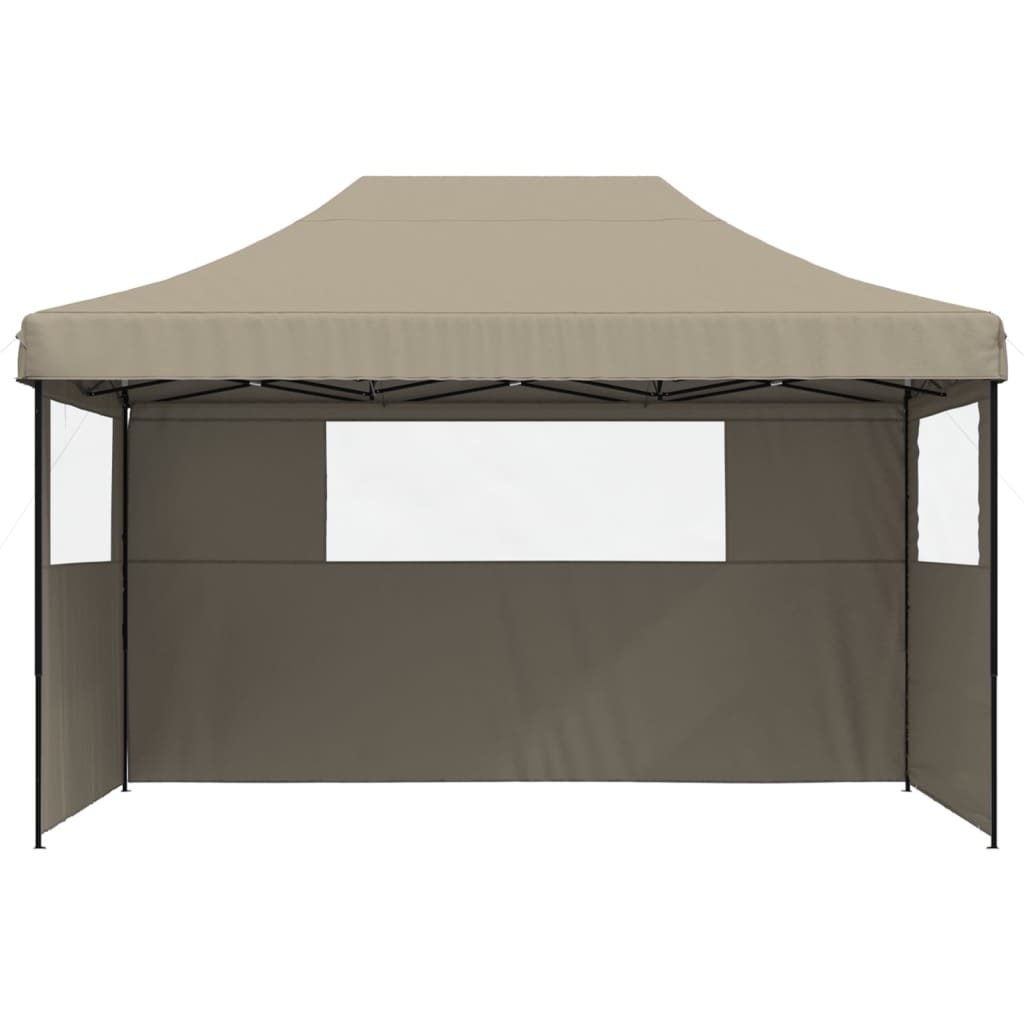 Party Tent 440 x 292 x 315 cm Taupe with Black Frame