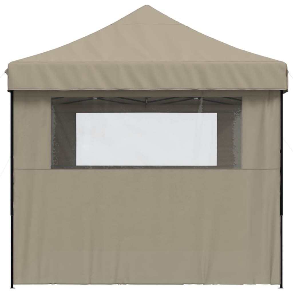 Party Tent 440 x 292 x 315 cm Taupe with Black Frame