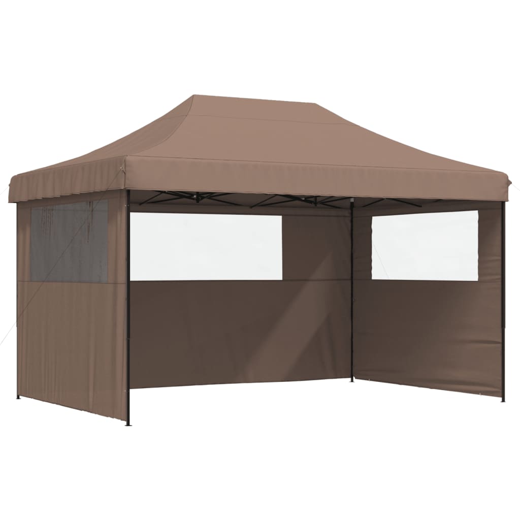 Party Tent 440 x 292 x 315 cm Brown with Black Frame