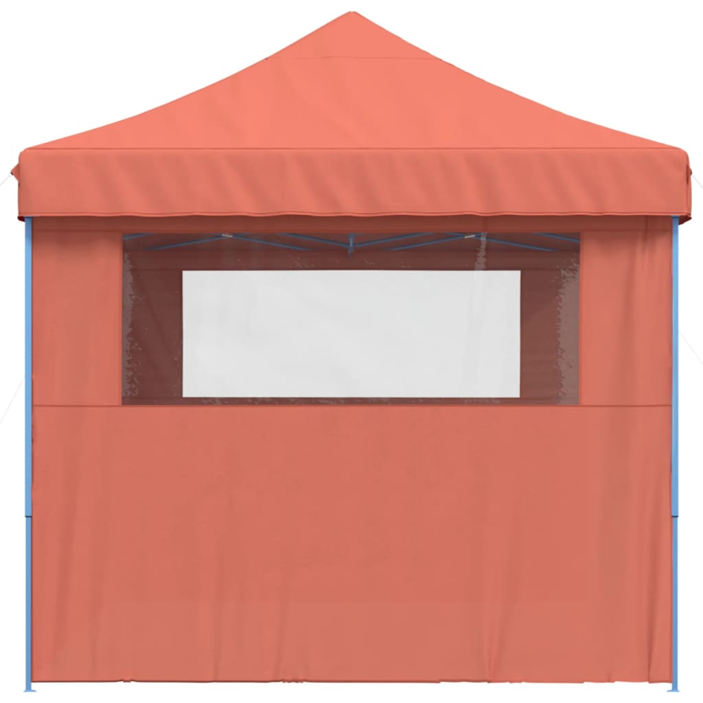Party Tent 440 x 292 x 315 cm Terracotta with Blue Frame