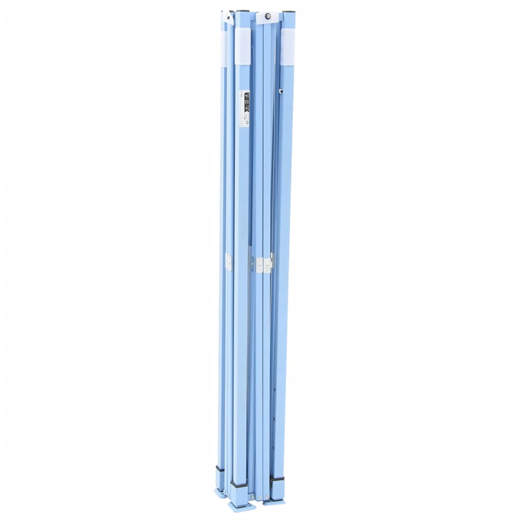 Party Tent 440 x 292 x 315 cm Terracotta with Blue Frame