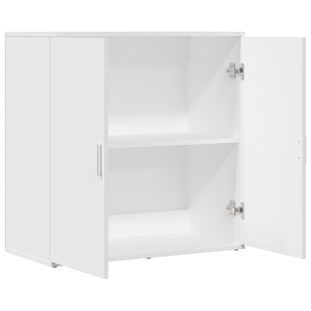 Sideboard White 79x38x80 cm Engineered Wood