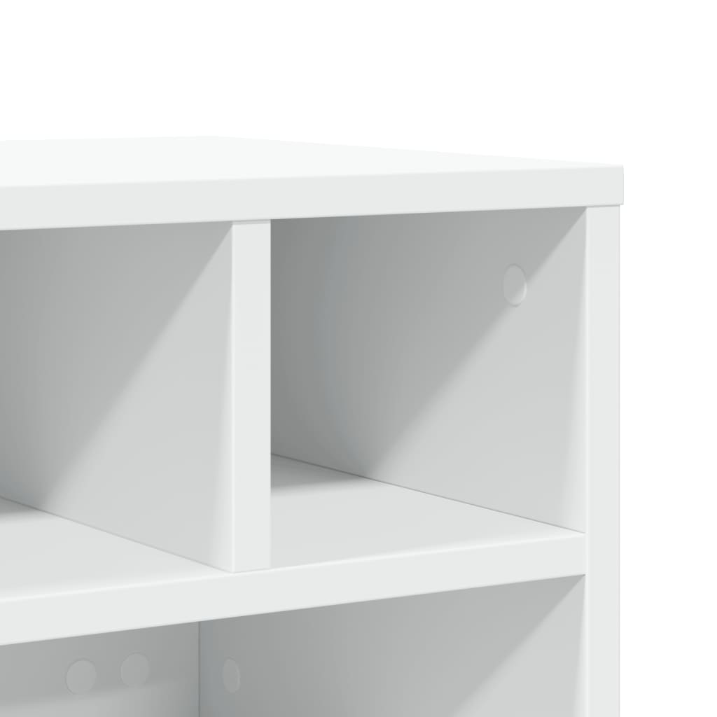 Printer Stand with Wheels White 41x32x34.5 cm