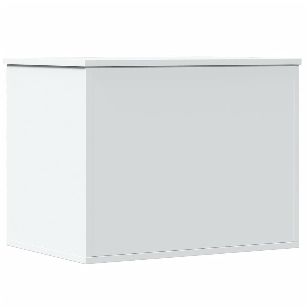 Storage Box White 60x42x46 cm Engineered Wood