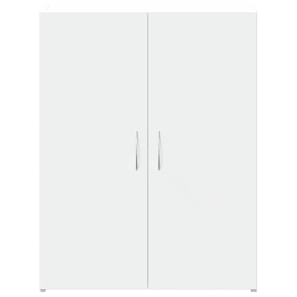 File Cabinet White 60x32x77.5 cm Engineered Wood