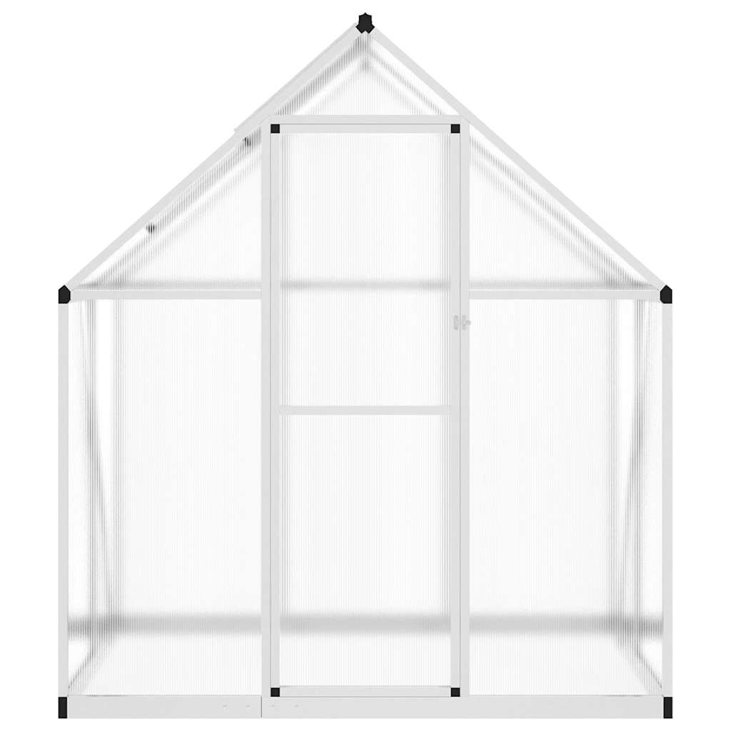 Greenhouse with Base Frame Silver 169x114x195 cm Aluminium
