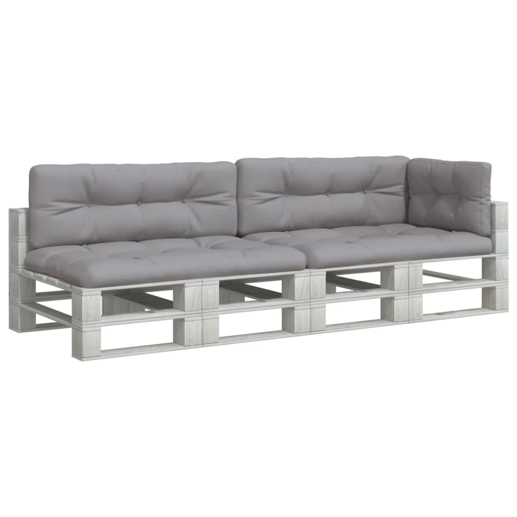 Pallet Cushions 5 pcs Grey Fabric
