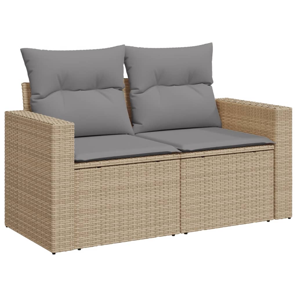 Patio Sofa Set 12-Seaters Mix Beige and Light Grey