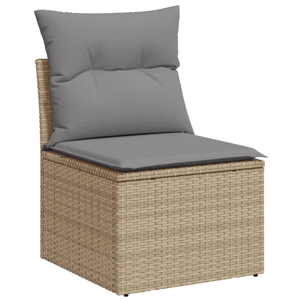 Patio Sofa Set 12-Seaters Mix Beige and Light Grey