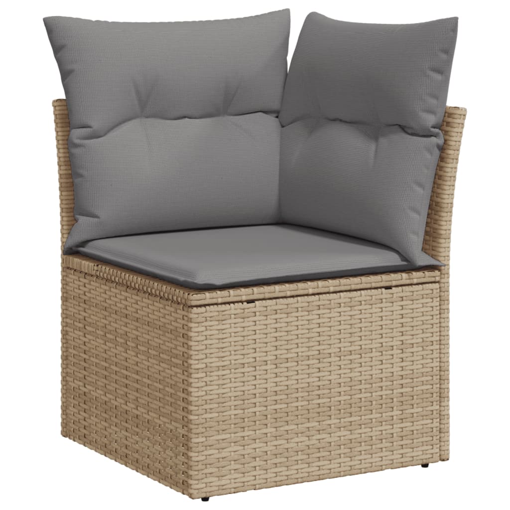 Patio Sofa Set 12-Seaters Mix Beige and Light Grey