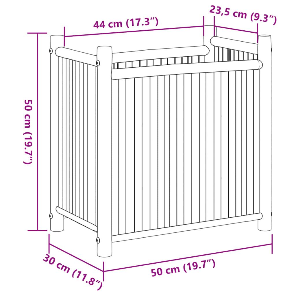 Planter 50x30x50 cm Bamboo