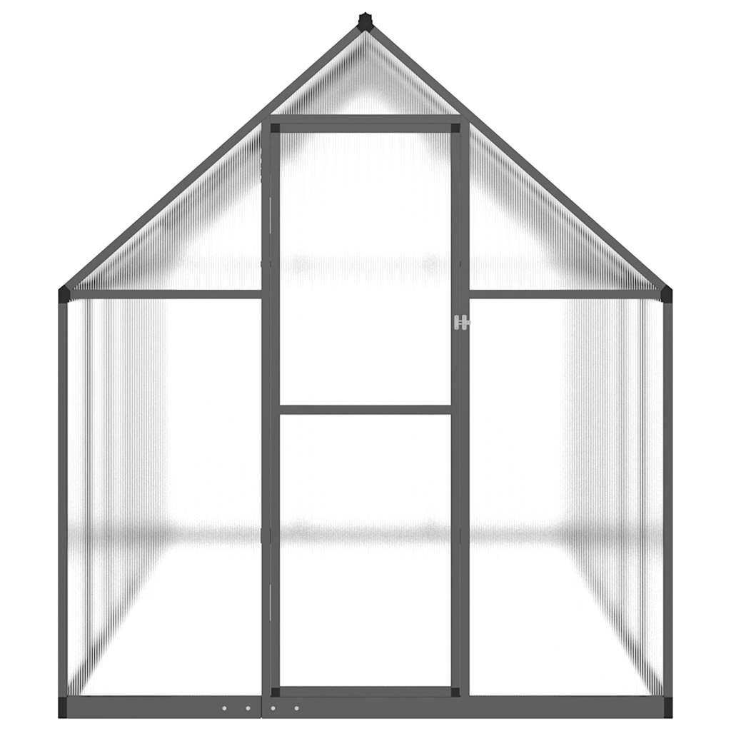 Greenhouse with Base Frame Anthracite 334x169x195 cm Aluminium