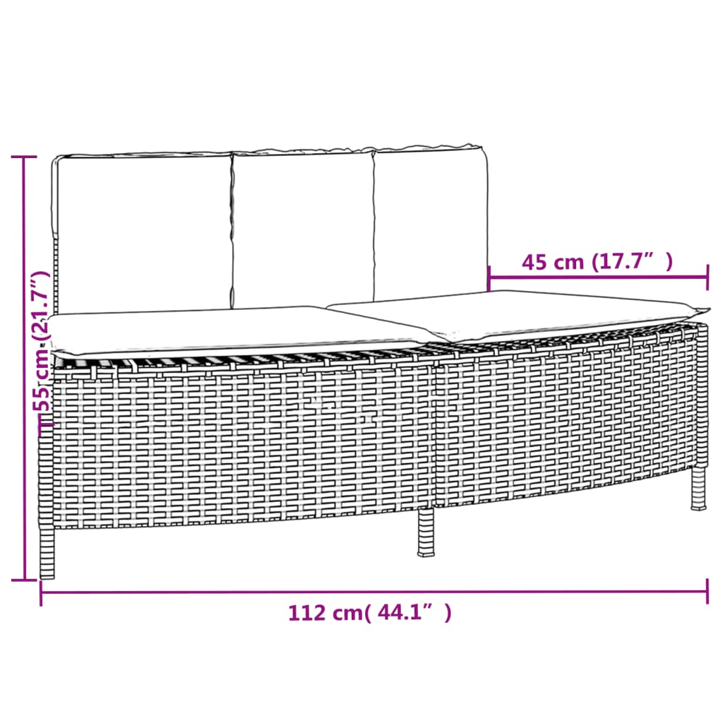 Hot Tub Surround Black Poly Rattan and Solid Wood Acacia