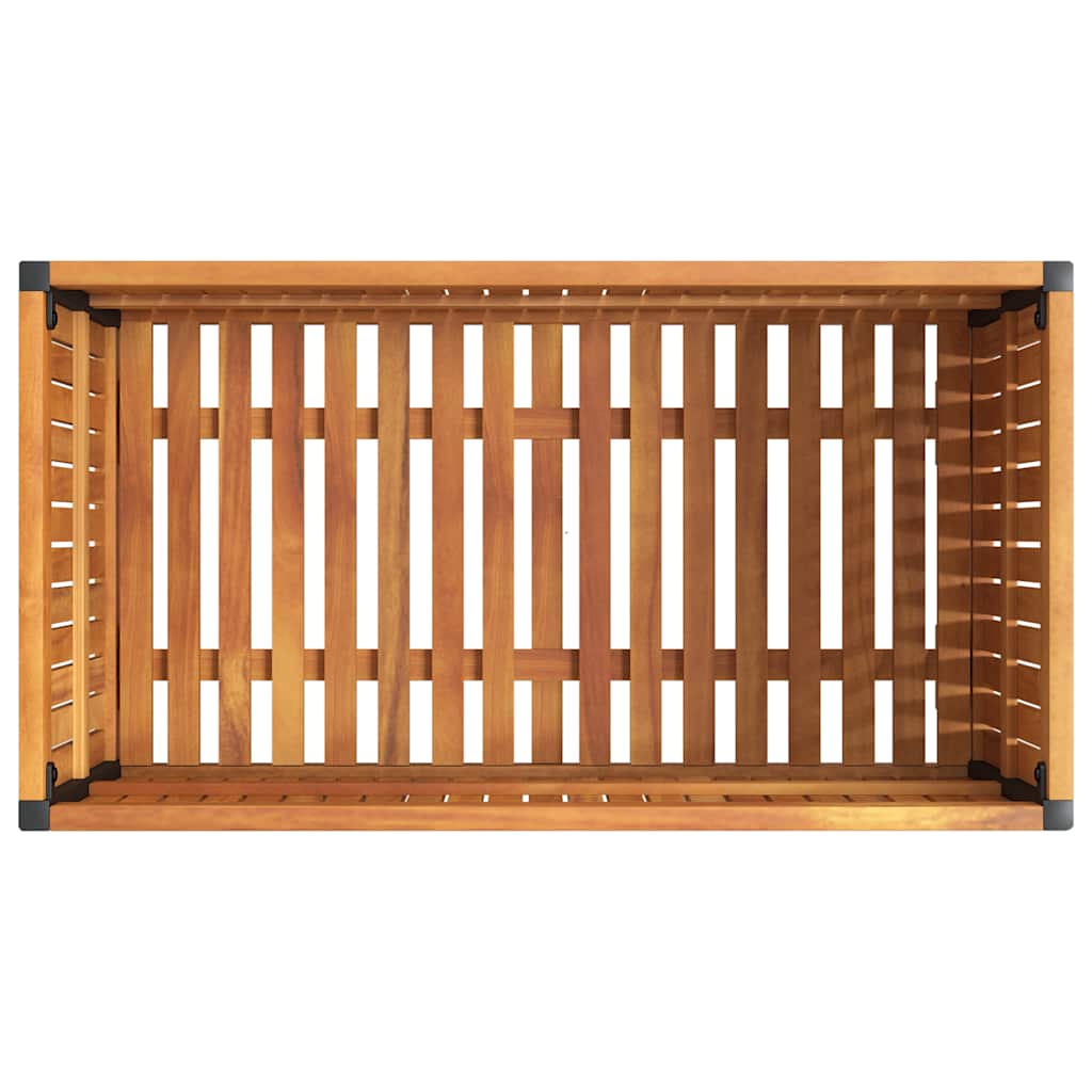 Garden Planter 85x45x44 cm Solid Wood Acacia and Steel