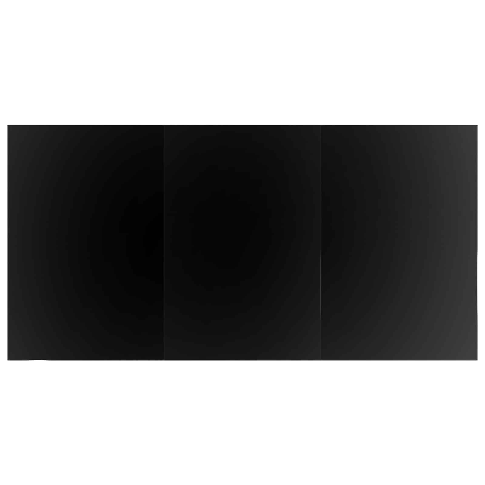 Garden Dining Set with Cushion 5 pcs Black Poly Rattan