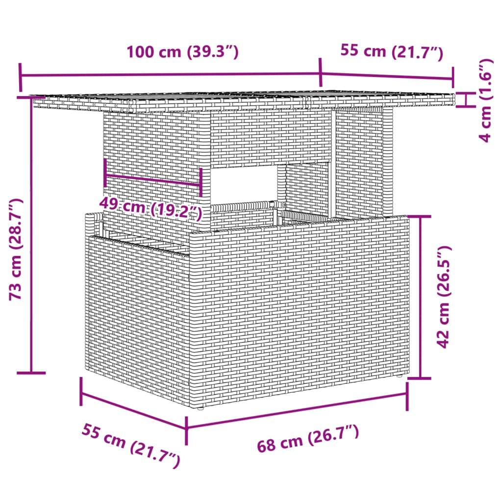 2 Piece Garden Sofa Set with Cushions Black Poly Rattan and Acacia