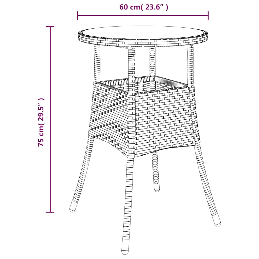 5 Piece Garden Dining Set with Cushions Black Poly Rattan and Glass
