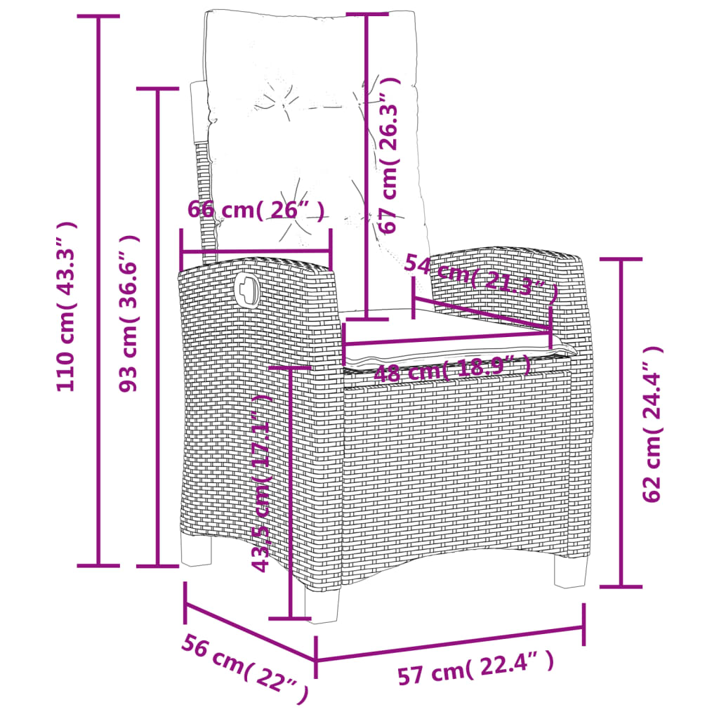 5 Piece Garden Dining Set with Cushions Grey Poly Rattan
