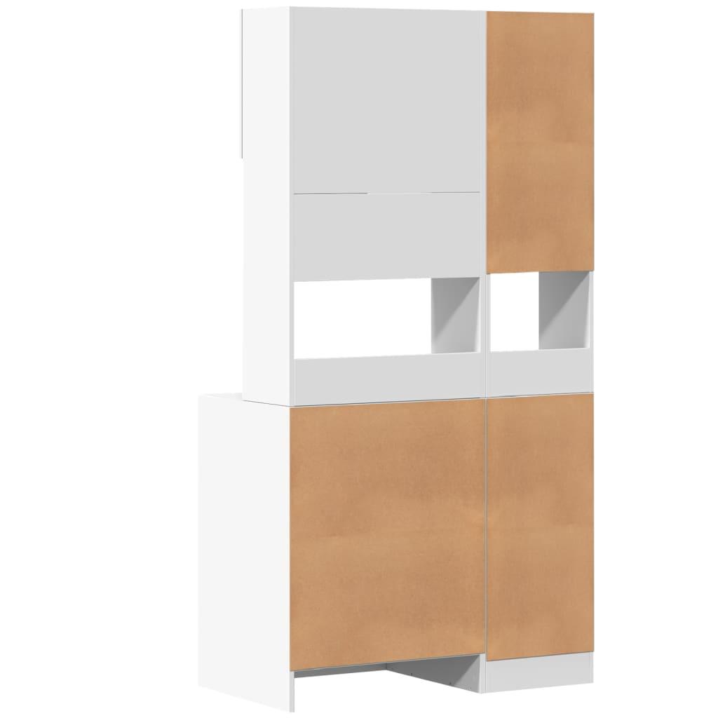 Kitchen Cabinet White 95x50x180 cm Engineered Wood