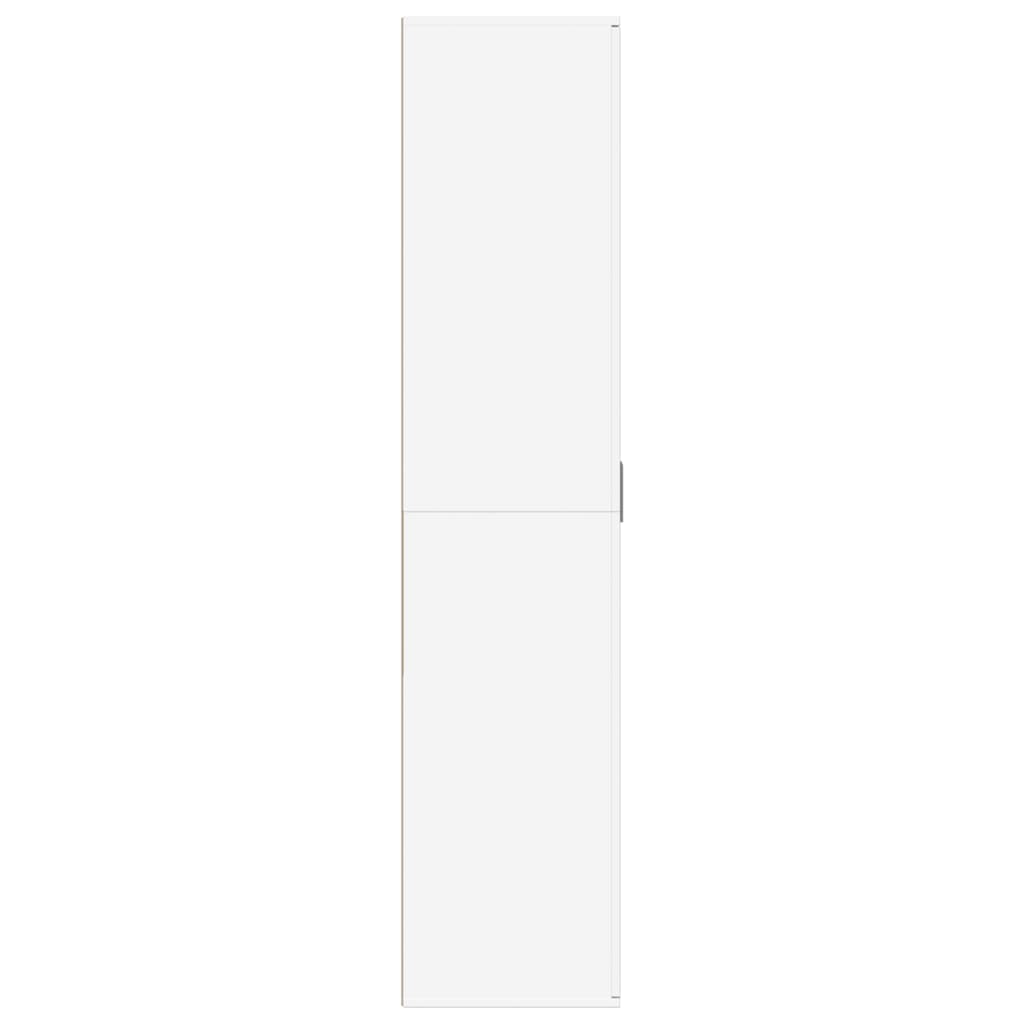 Shoe Cabinet White 80x39x178 cm Engineered Wood