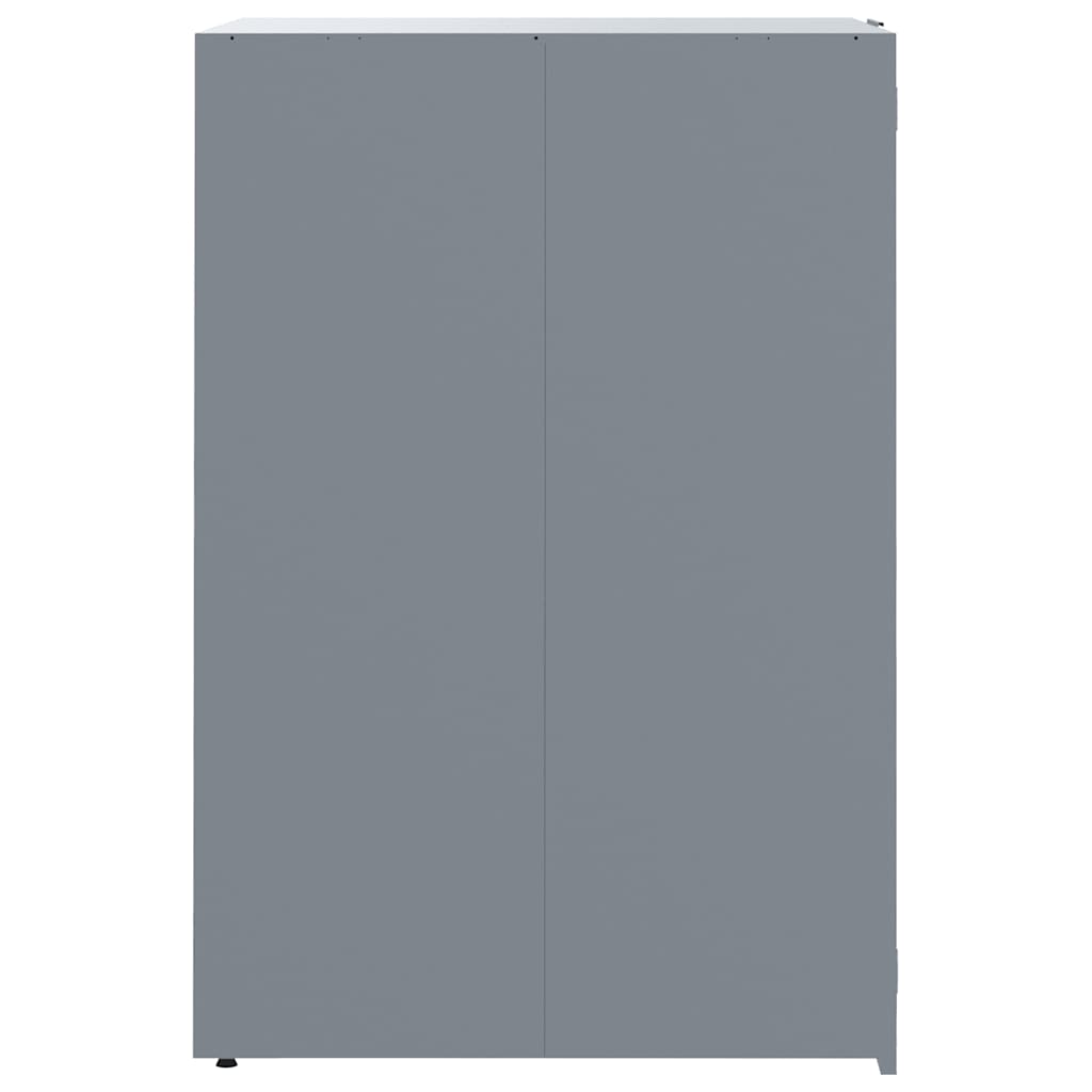 Wheelie Bin Storage for 4 Bins Grey 276x79x117 cm Steel