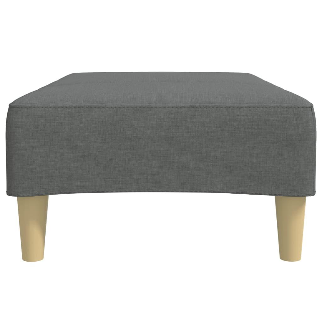 Footstool Dark Grey 77x55x31 cm Fabric