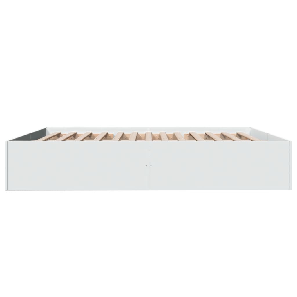 Bed Frame without Mattress White 180x200 cm
