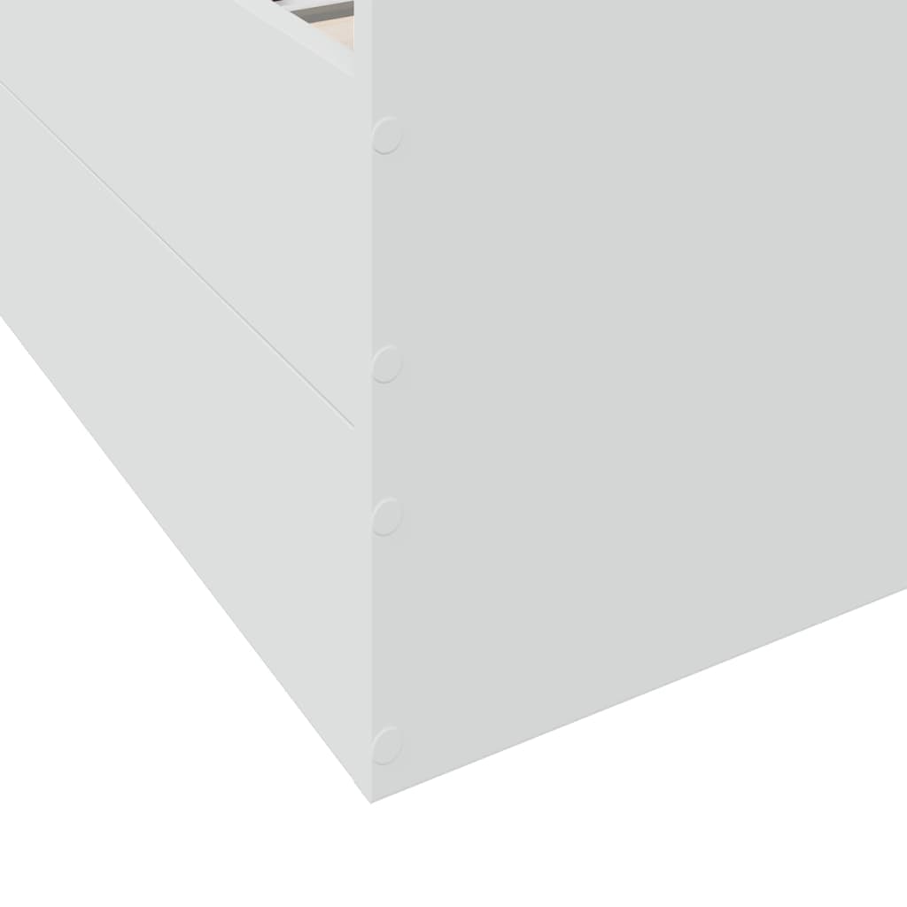 Bed Frame with Drawers without Mattress White 90x190 cm